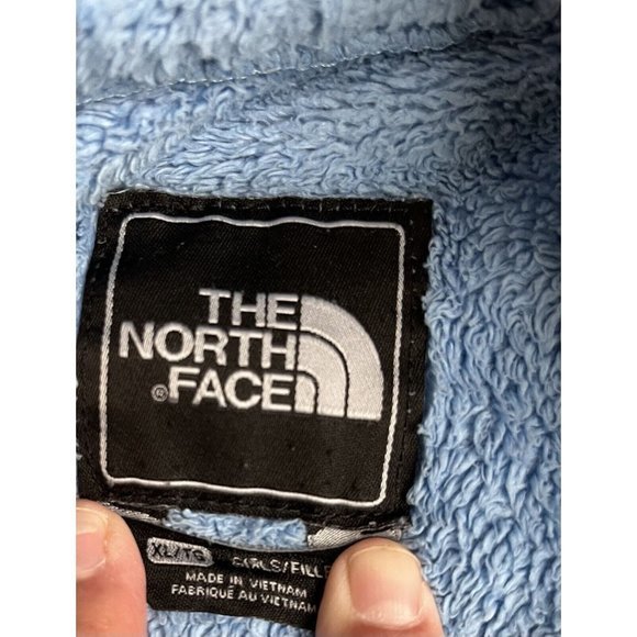 The North Face Size XL 14-16-18) Youth Blue/Gray Nylon Fleece‎ Denali Jacket - Picture 6 of 12
